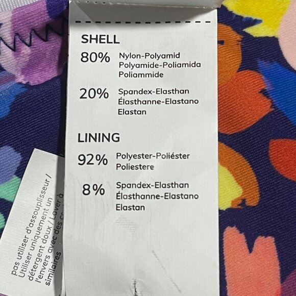 Cupshe Women’s One-Piece Swimsuit Small Multicolor Floral V-Neck Ruffle Tie Back - Picture 6 of 7